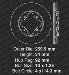 Front Brake Rotors