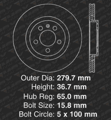 Front Brake Rotors