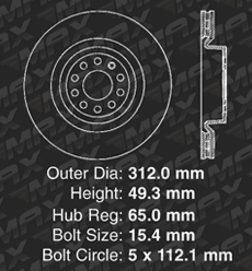 Front Brake Rotors