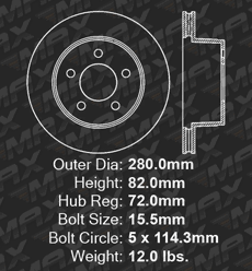 Front Brake Rotors