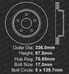 Front Brake Rotors