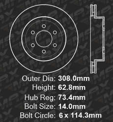 Front Brake Rotors