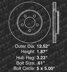 Front Brake Rotors