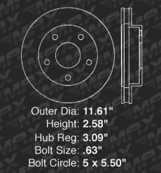 Front Brake Rotors
