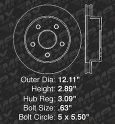 Front Brake Rotors