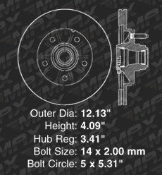 OE Replacement Rotors w//Ceramic Pads F+R See Desc. 1999 2000 2001 Ford F150