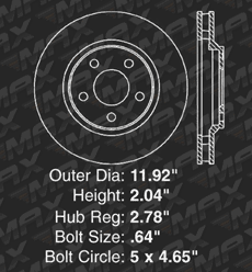 Front Brake Rotors