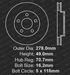 Front Brake Rotors