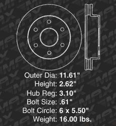 Front Brake Rotors