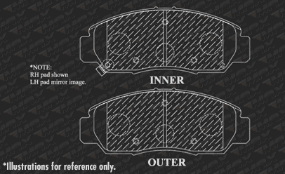 2009 2010 2011 Acura CSX Non Type S OE Replacement Rotors w//Ceramic Pads F+R