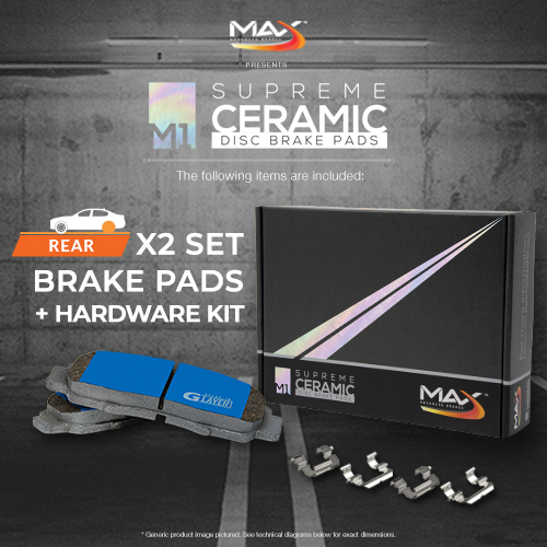 2007 2008 Ford Explorer Sport Trac Max M1 Ceramic Brake Pads R