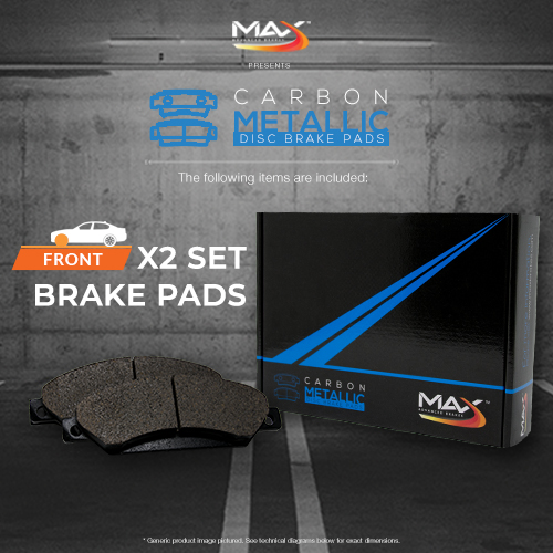 2004 2005 Mercedes Benz E320 4Matic Max Performance Metallic Brake Pads F
