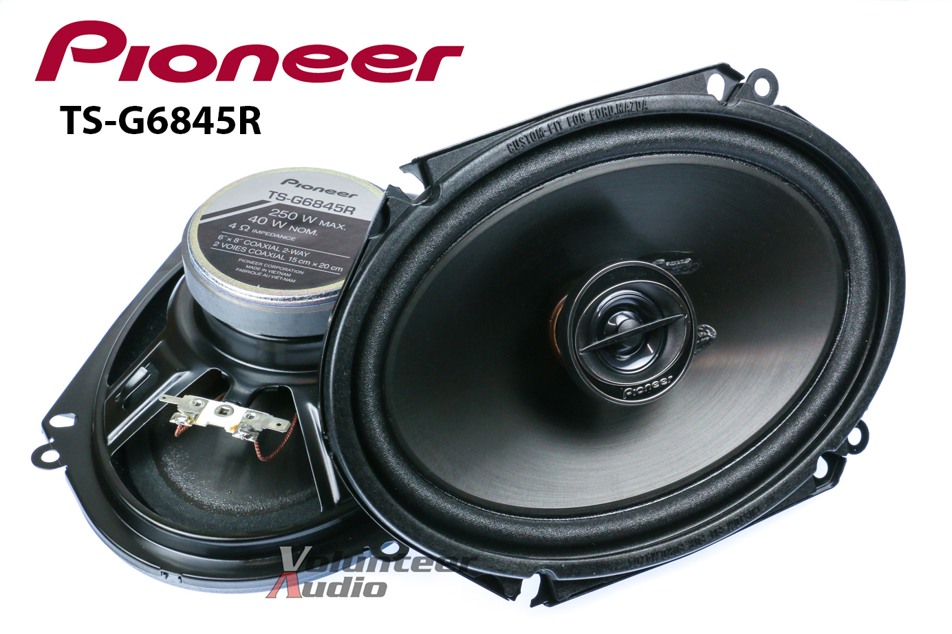 PIONEER TSG6845R 6X8 Speakers with Wiring Harness fits