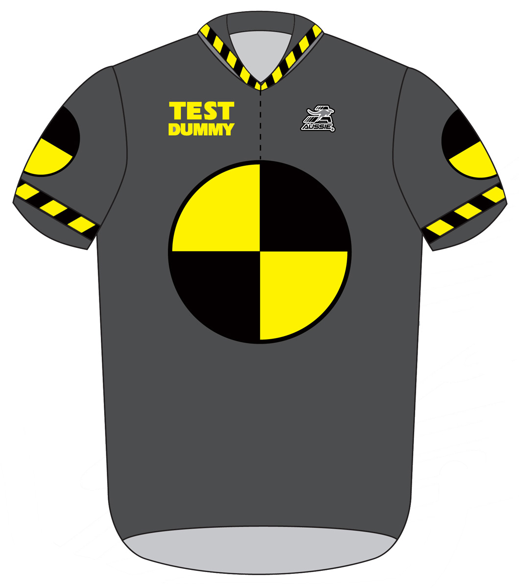 Crash Test Dummy Cycling Jersey Short Sleeve Men's Gray with DeFeet Socks eBay