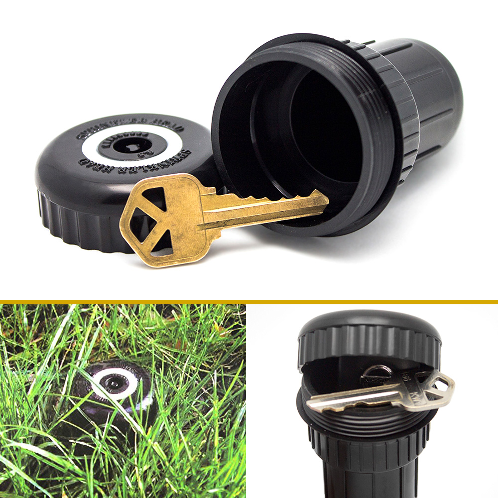 HomeChamps Hide a Key Sprinkler Head Secret Hidden Holder Safe Lock