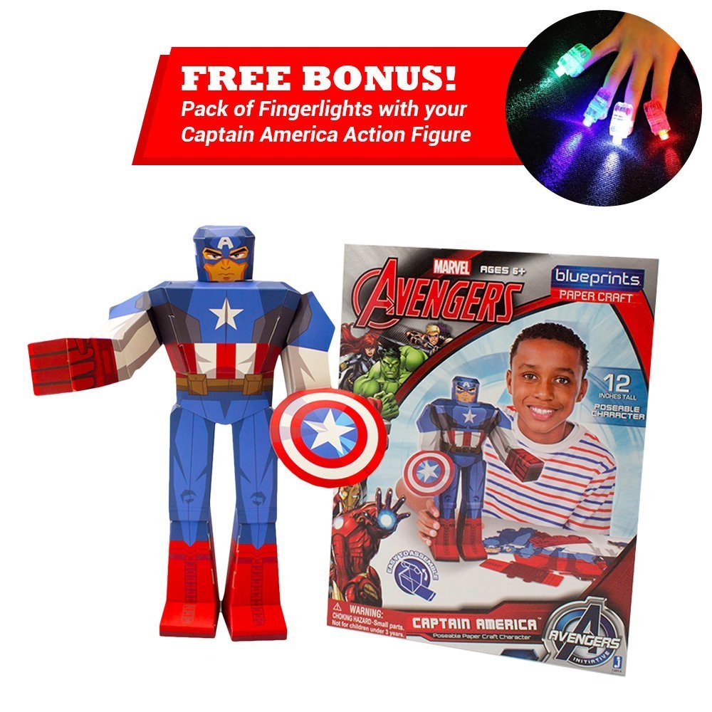 Marvel Super Heros Action Figures Statue Toy Blueprint Titan Papercraft