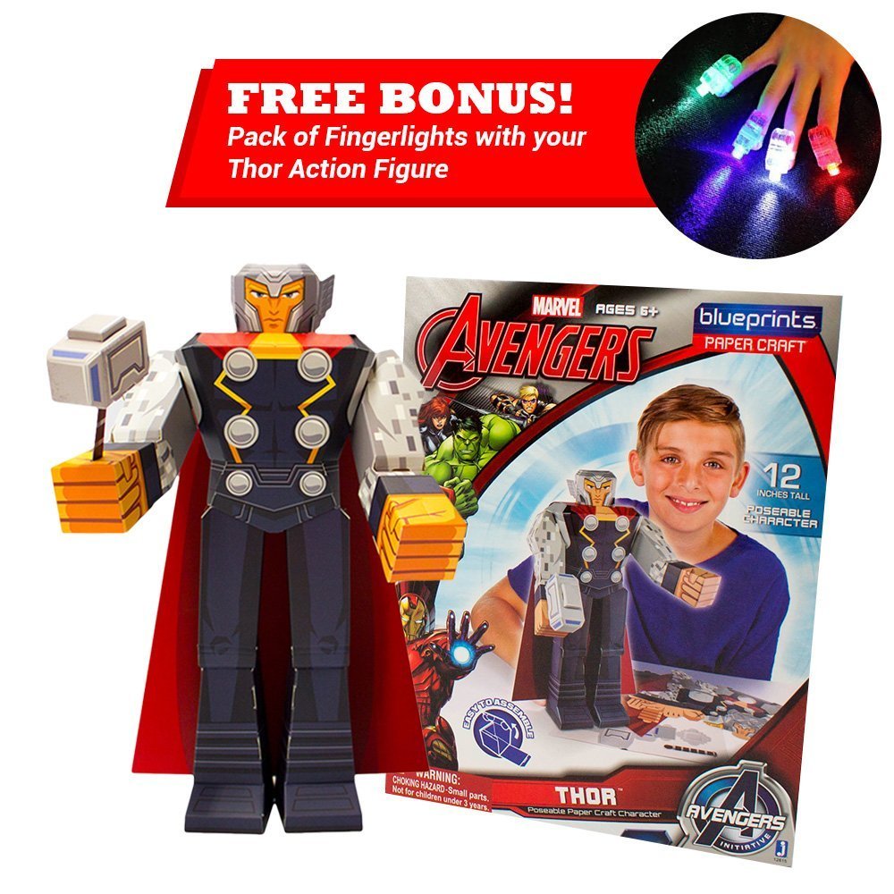 Marvel Super Heros Action Figures Statue Toy Blueprint Titan Papercraft