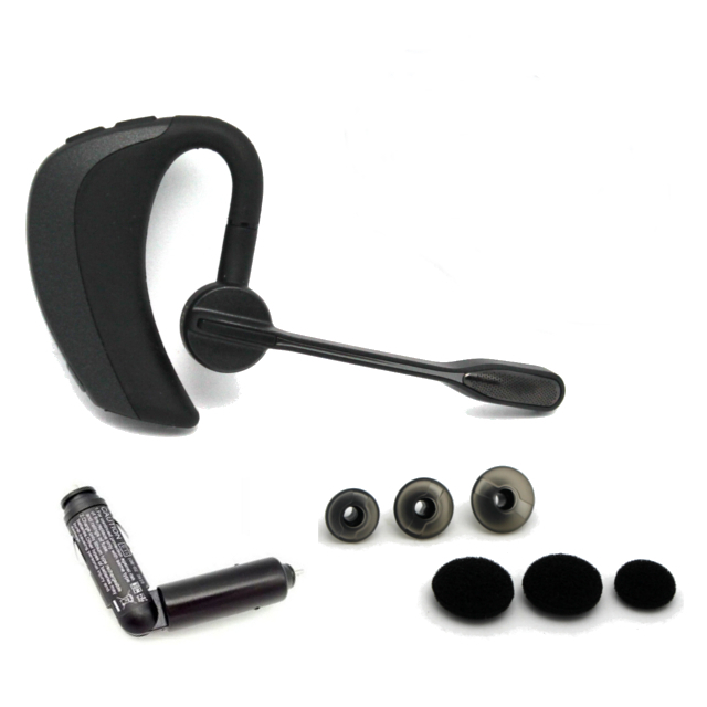 Plantronics Voyager PRO HD Bluetooth Headset w Car Charger & Ear Gels