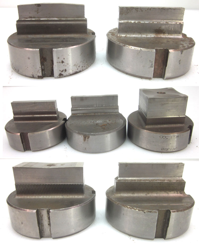 Lot of 7 Rectangle/Square Punch & Die Set Mate 2.750" & 3.50" Punch