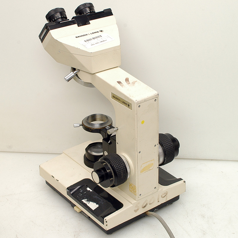 Bausch & Lomb 317505 Compound Microscope Base, Damaged Mounts For Parts