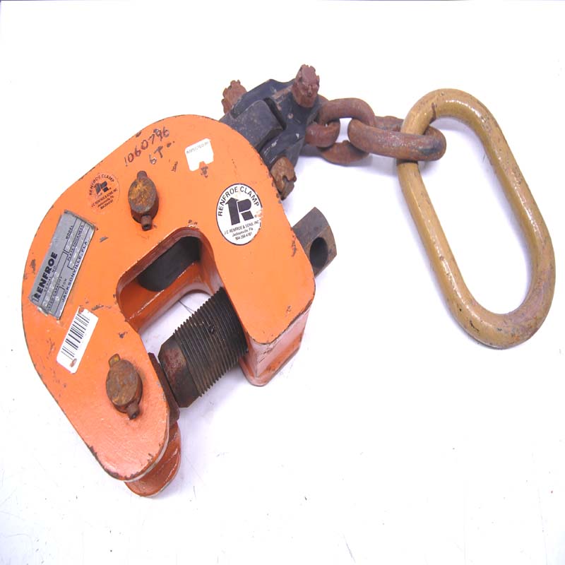 J.C. Renfroe & Sons SCPA Screw Type 6Ton Lifting Clamp Plate Dog