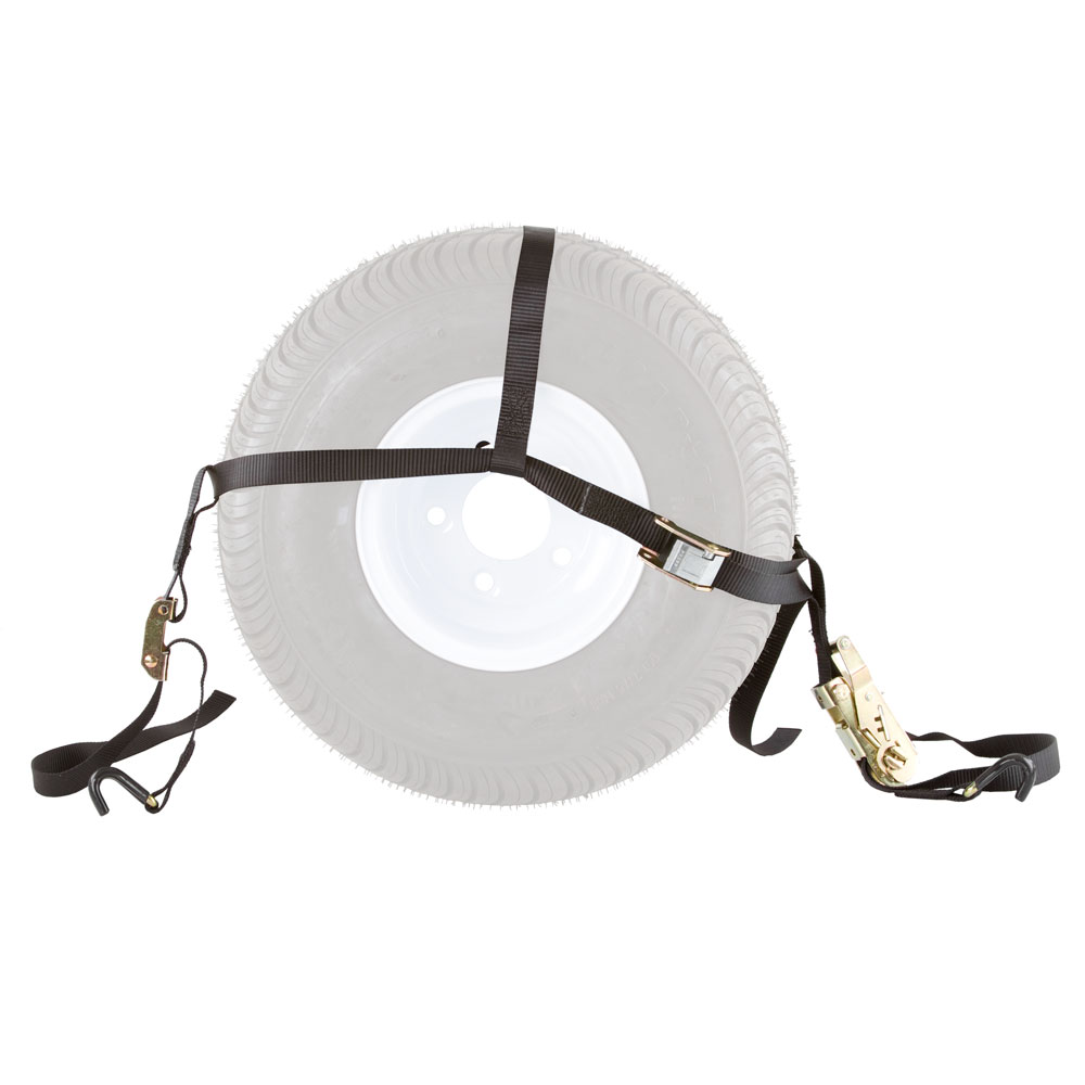 ATV UTV Wheel TieDown Trailer Tire Net Securing Strap eBay