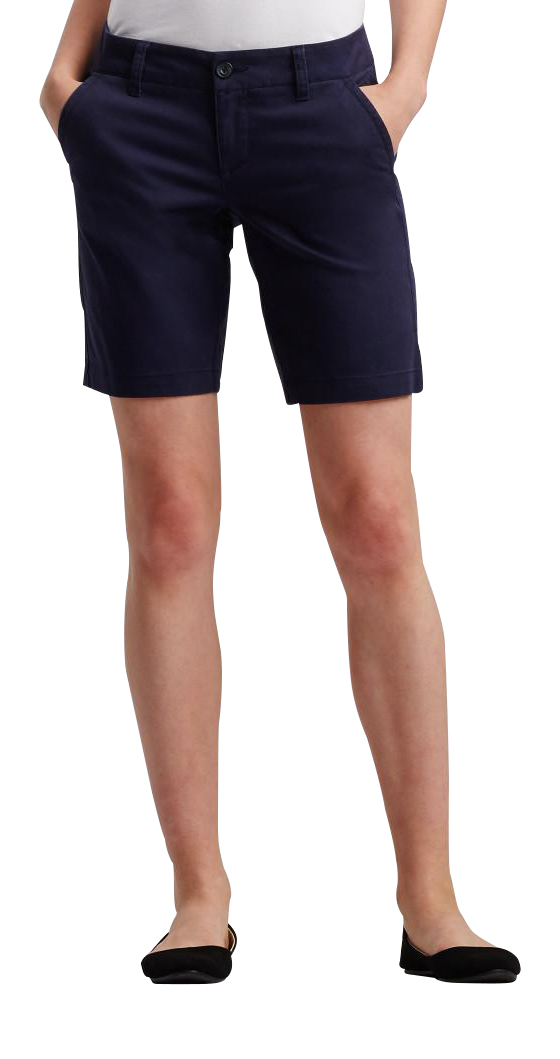 aeropostale womens curvy solid bermuda uniform shorts eBay