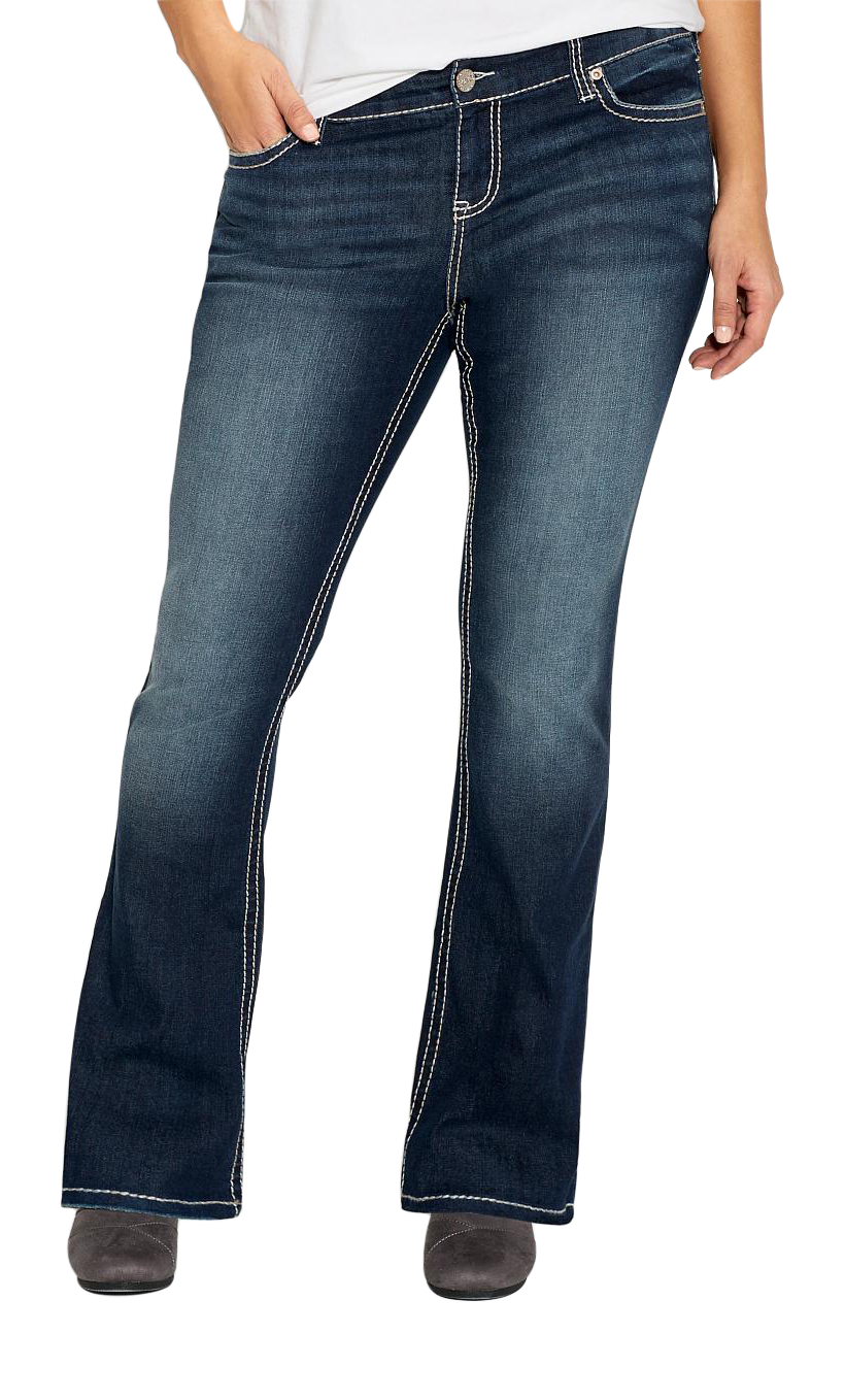 Maurices Women's Denim Flex Plus Size Slim Boot Jeans With Back Flap