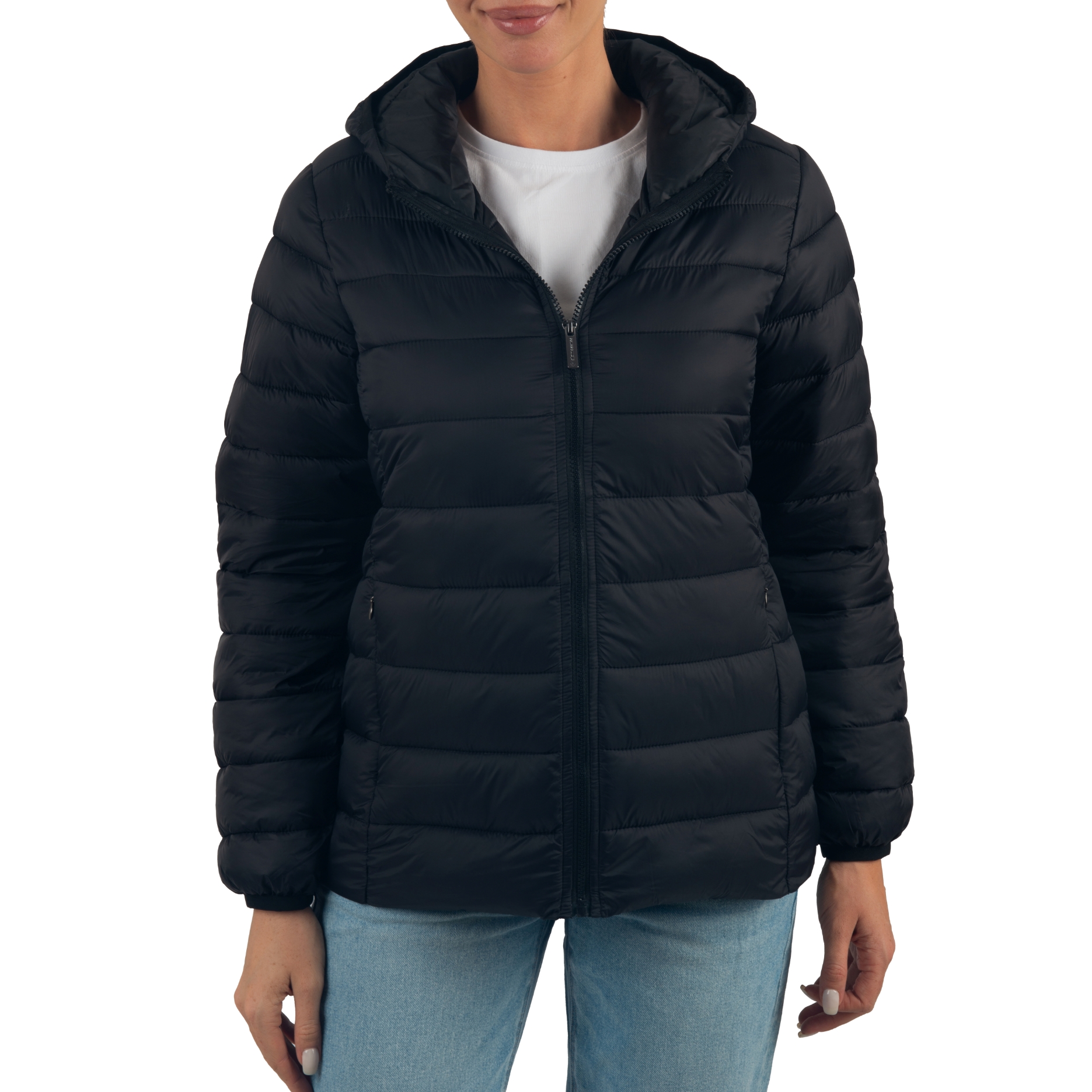 Alpine Swiss Eva Women’s Hooded Puffer Jacket | Lightweight Down Alternative