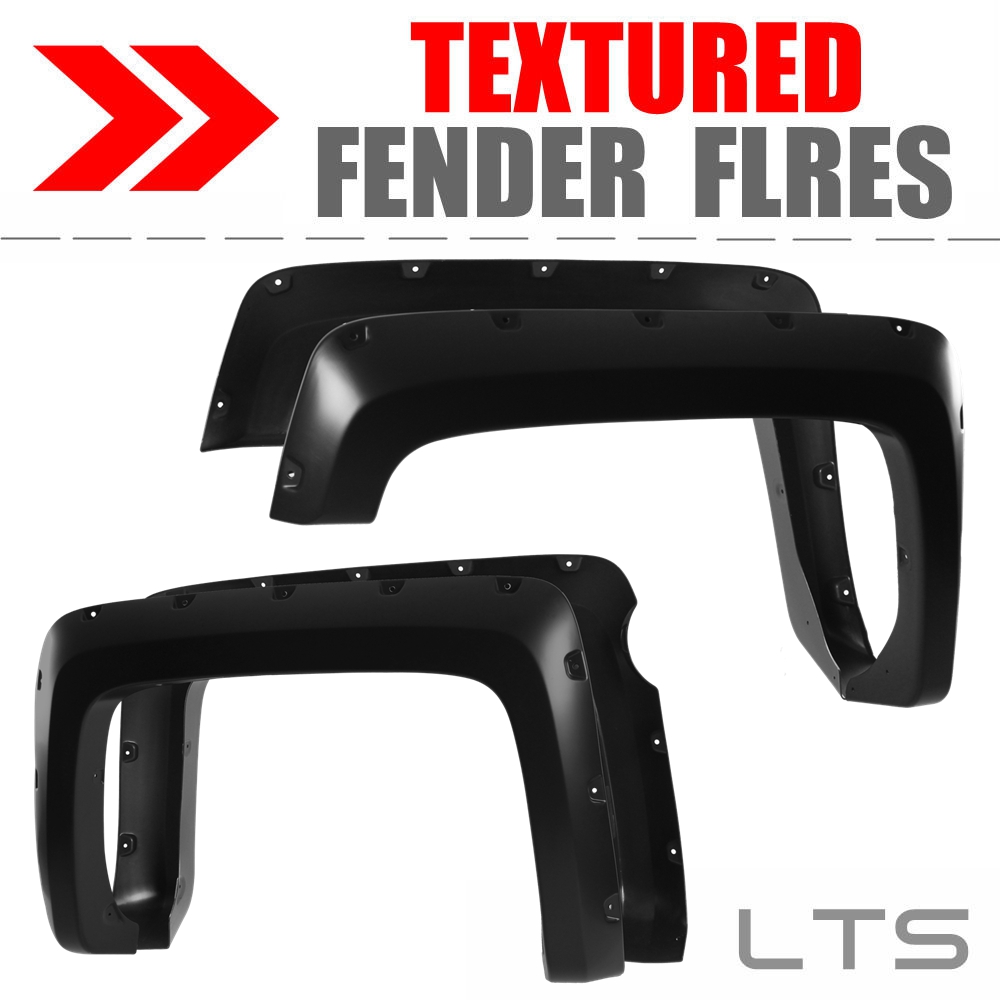 POCKET STYLE FENDER FLARES WHEEL COVER FIT 07-13 CHEVY SILVERADO 1500 SHORT BED