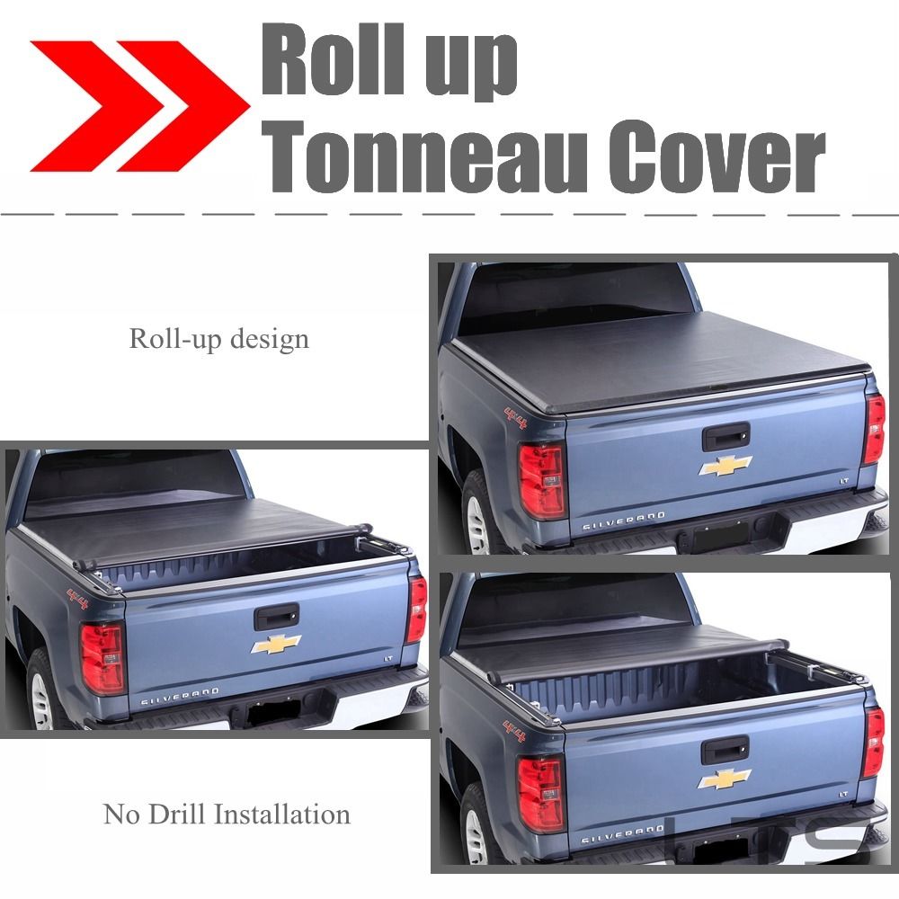 Lock Roll up Tonneau Cover For 19992019 Ford F250/F350/F450 SuperDuty