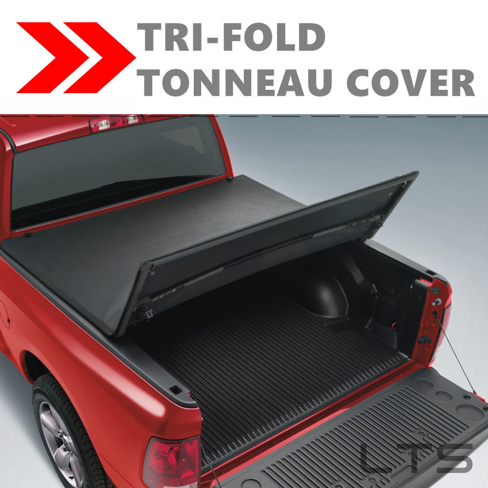 Soft Tri-Fold Lock Tonneau Cover FOR 2005-2011 Dodge Dakota 5.3 ft Short Bed