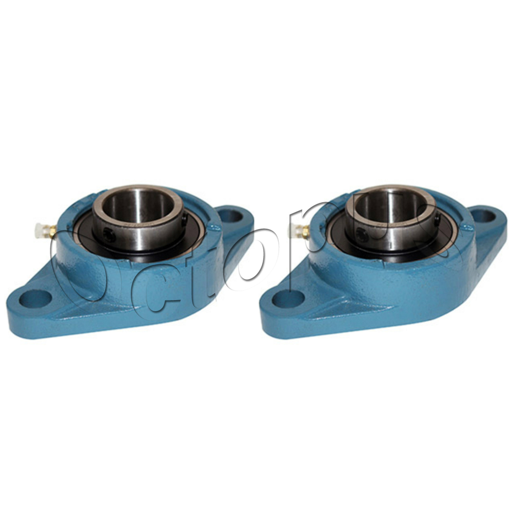 2 Pcs Ucfl 201 08 201 8 Self Align 2 Bolt Flange Pillow Block