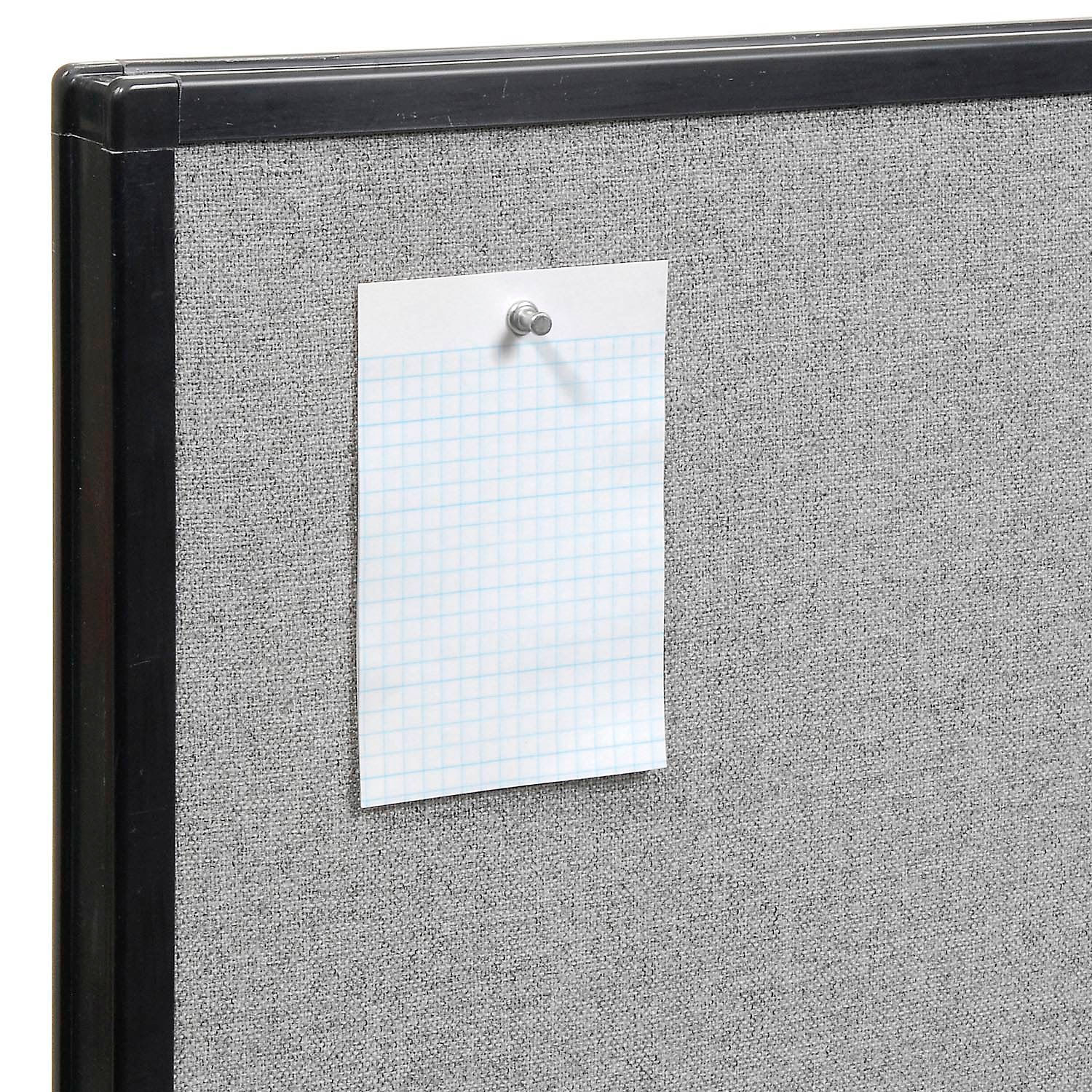 48-1/4"W x 72"H Freestanding Office Partition Panel Gray