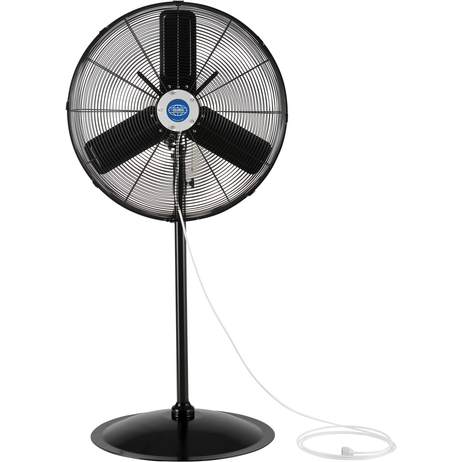 24" Outdoor Misting Oscillating Pedestal Fan, 3/10 HP, 7700 CFM
