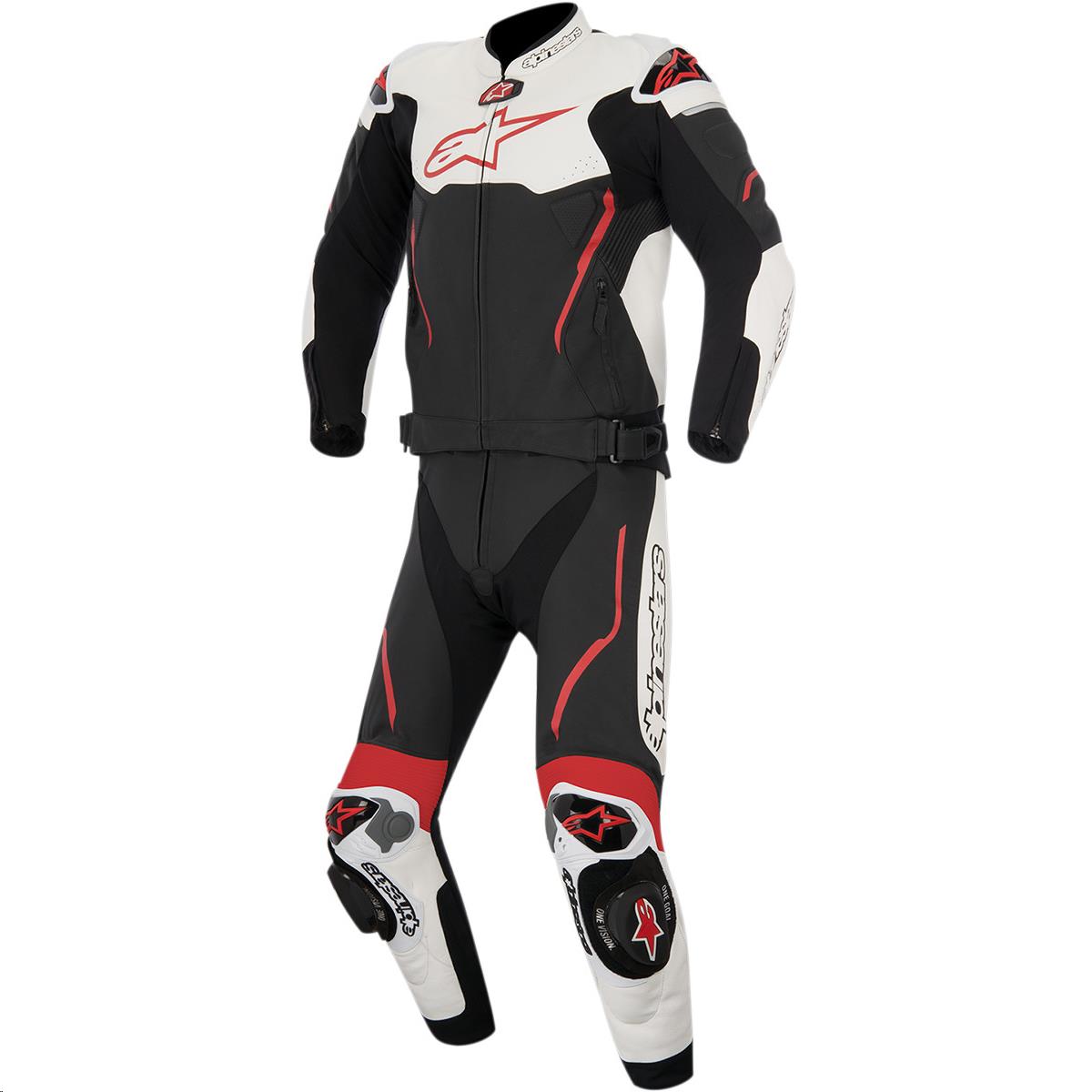 Alpinestars Atem Two-Piece Leather Suit (40, Black/White/Red)
