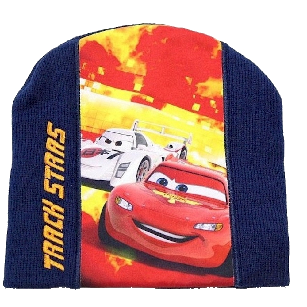 Disney Pixar's Cars 2 Boy's "Track Stars" Beanie Hat & Gloves Set Sz. 4-7 - Picture 7 of 9