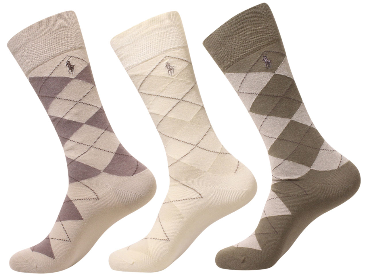 Polo Ralph Lauren Men's Dress Crew Socks Argyle 3Pairs eBay