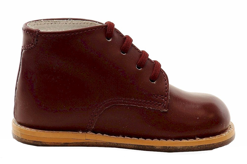 Josmo Infant/Toddler Kids Boy's-Girl's First Walker Oxfords Burgundy - Picture 8 of 20
