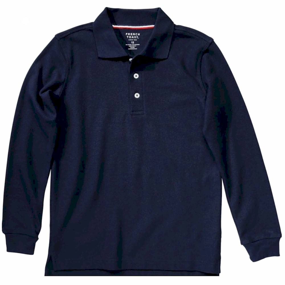 French Toast Boys Little Short Sleeve Pique Polo Shirt Light Blue XS Standard /& Husky 4//5