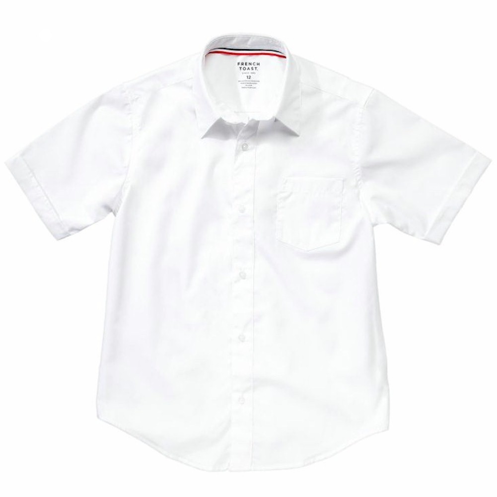 French Toast Boys Short Sleeve Poplin Dress Shirt
