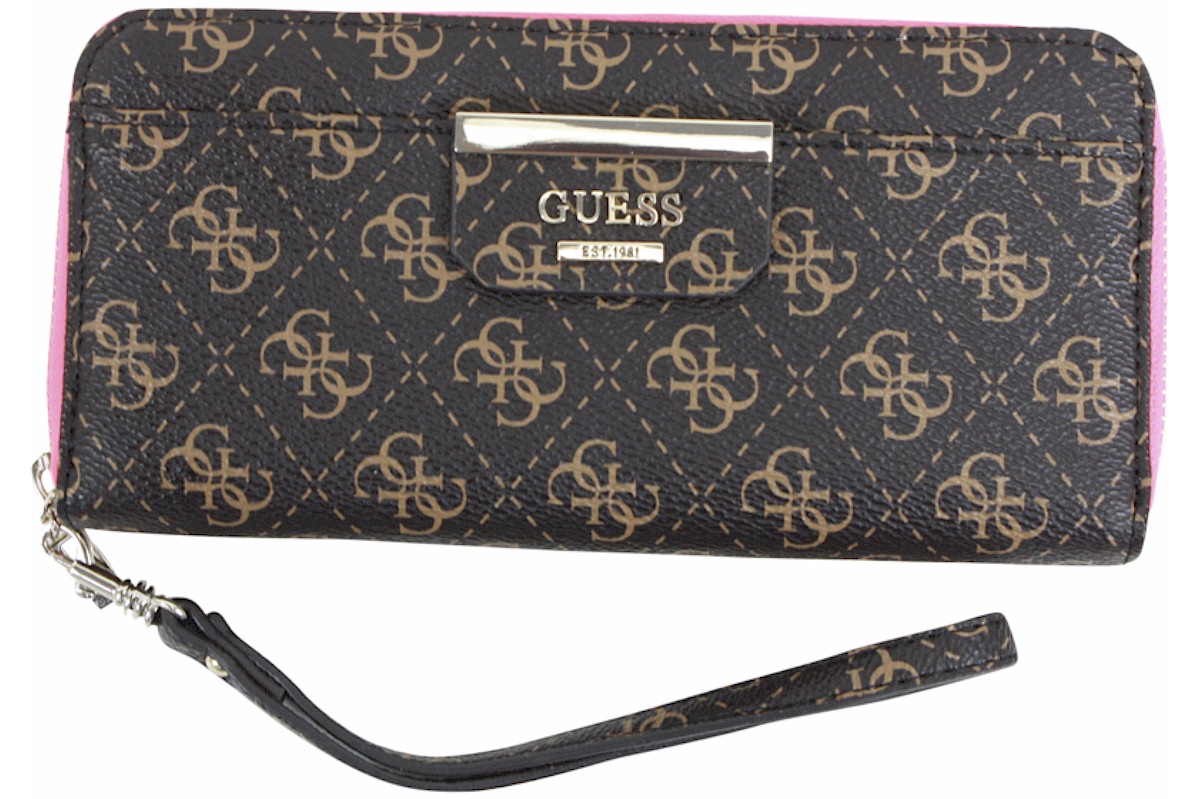 Guess Women's Bobbi Slim Clutch ZipAround Pebbled Wallet eBay