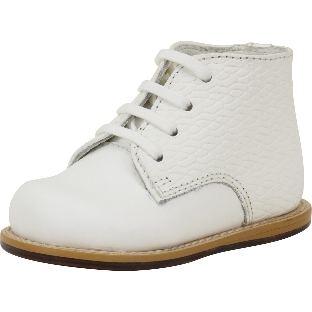 Josmo Infant/Toddler Kids Boy's-Girl's First Walker Oxfords White Print Woven - Picture 85 of 91