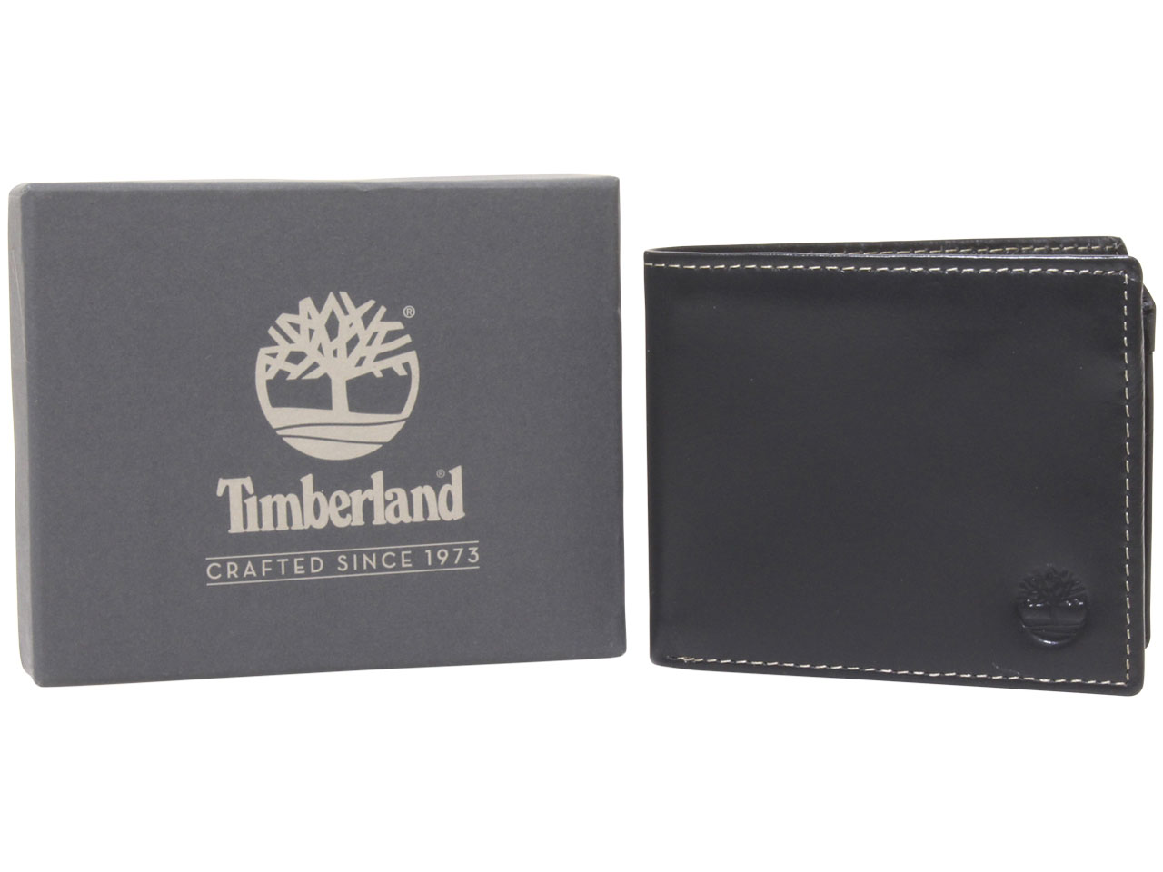 Timberland Men's Cloudy Wallet Genuine Leather Passcase - Picture 7 of 17