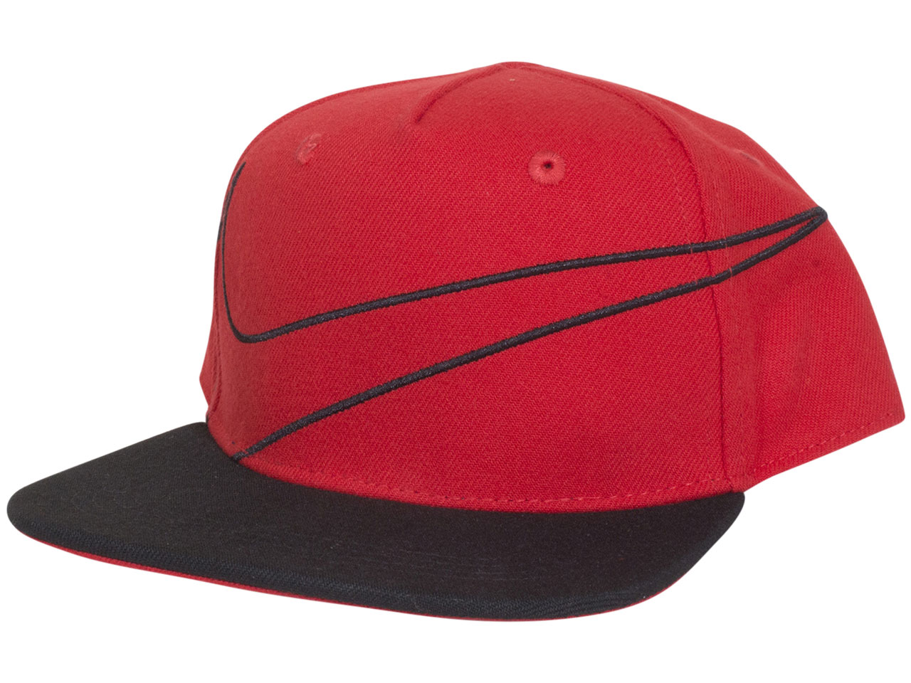 Nike Infant/Toddler Kids Boy's Swoosh Logo Baseball Cap Hat Flat Brim Snapback - Picture 10 of 13