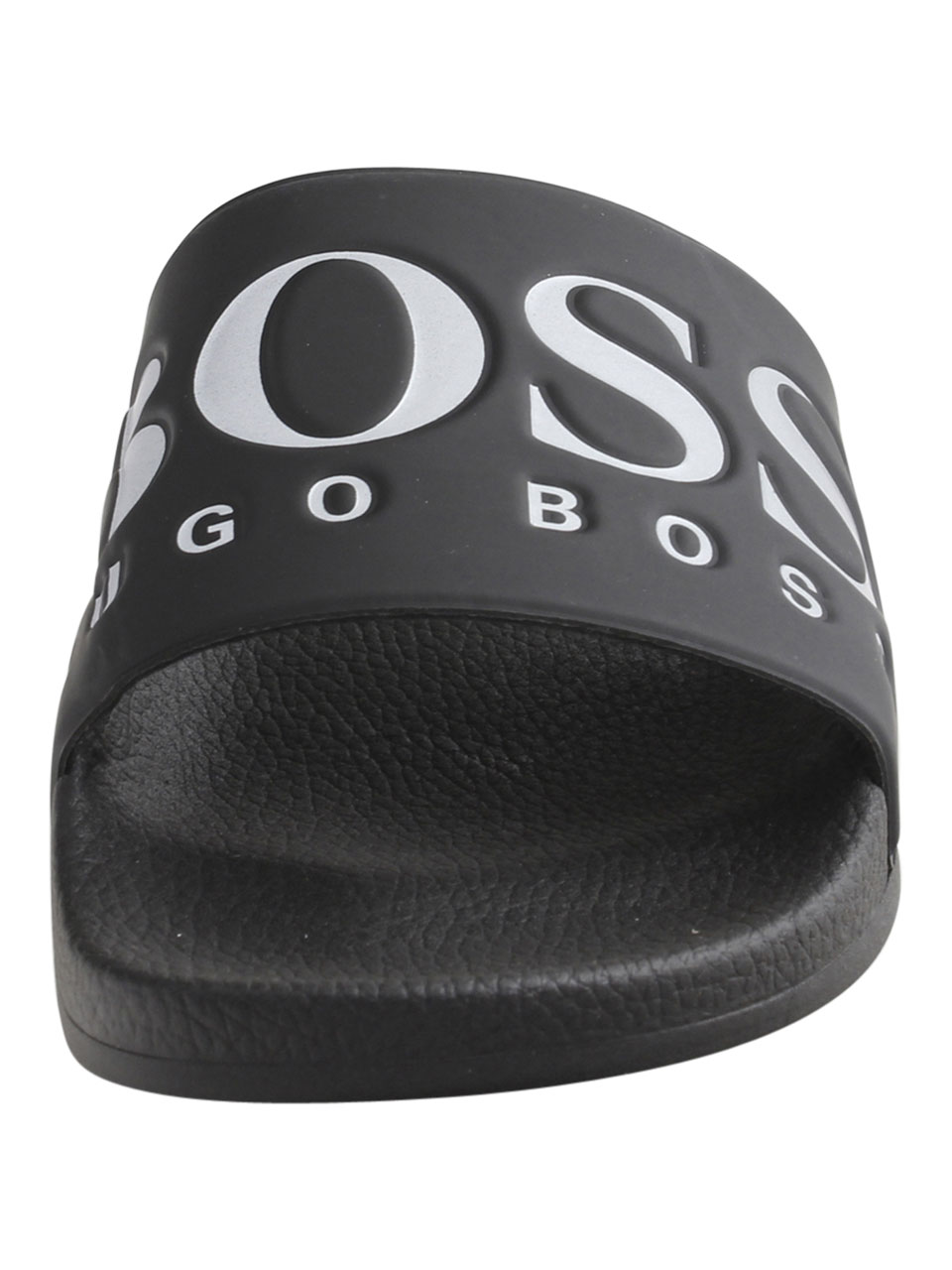 black hugo boss slides