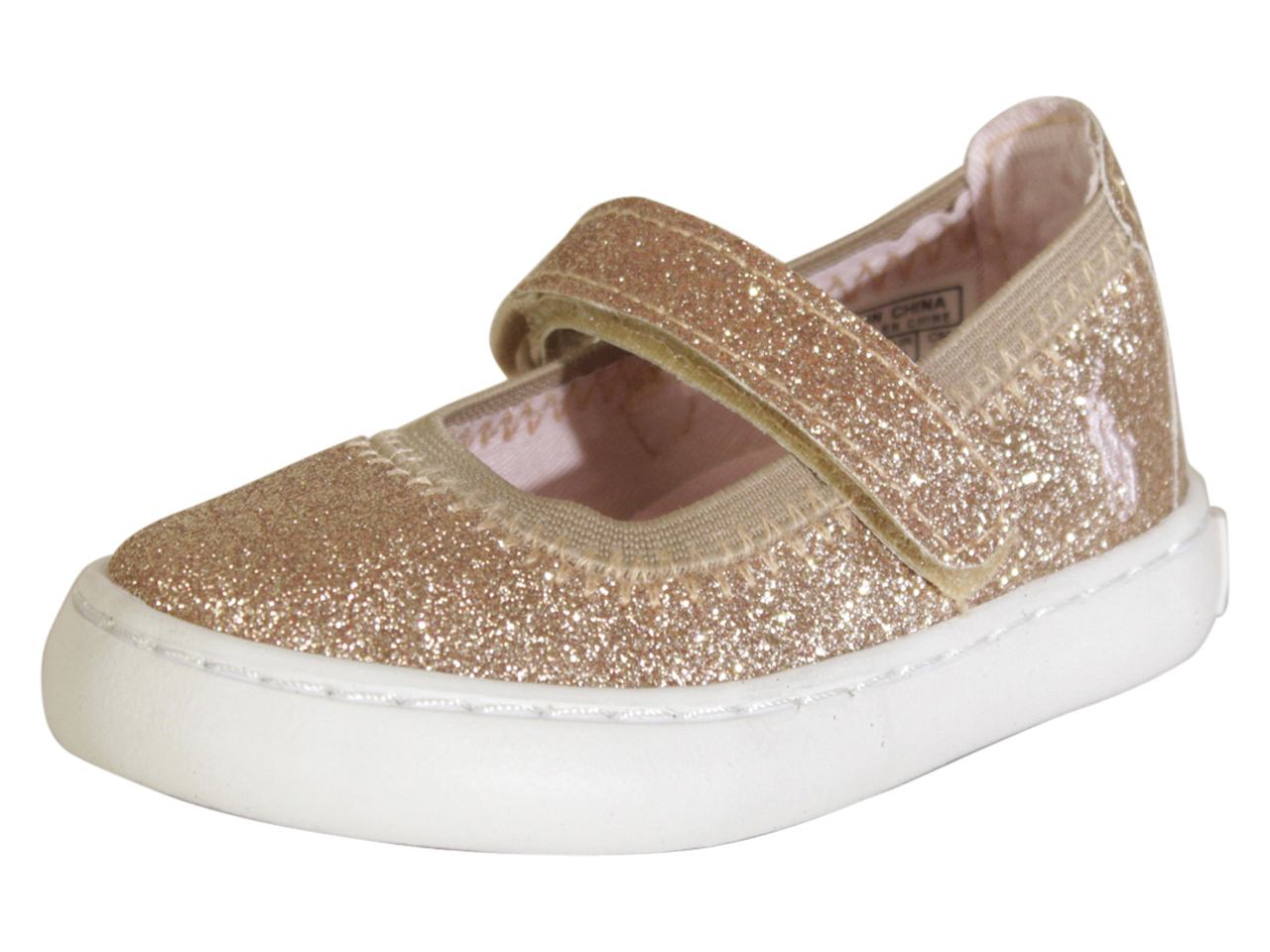 Polo Ralph Lauren Toddler Girl/'s Vali Gore Lt Pink//Lt Pink Stripe Sneakers Shoes
