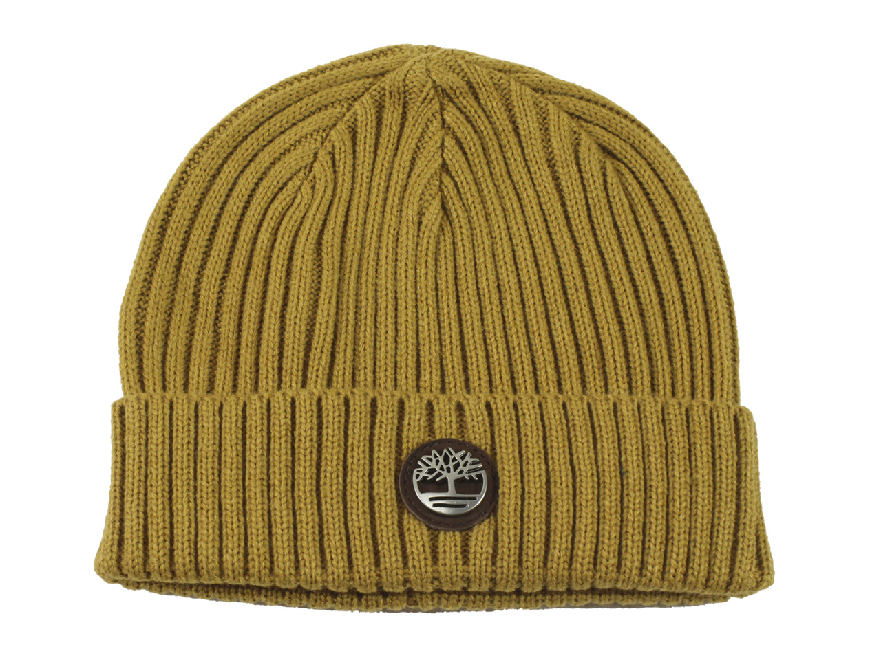 Logo Plate Ribbed Watch Cap Beanie Hat 