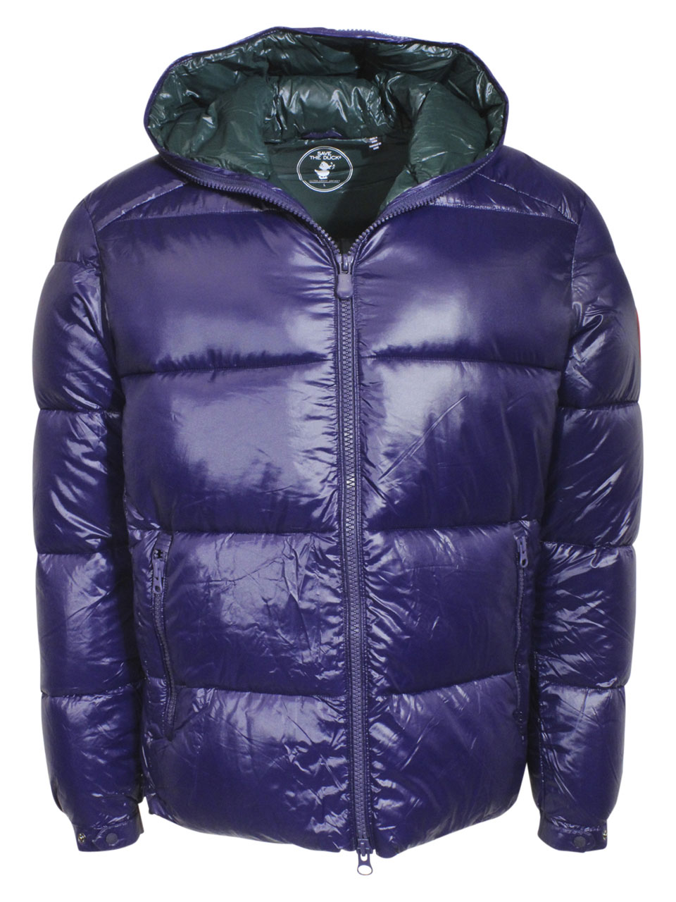 Save The Duck Mens Hooded Jacket 1504 Evening Blue / XL