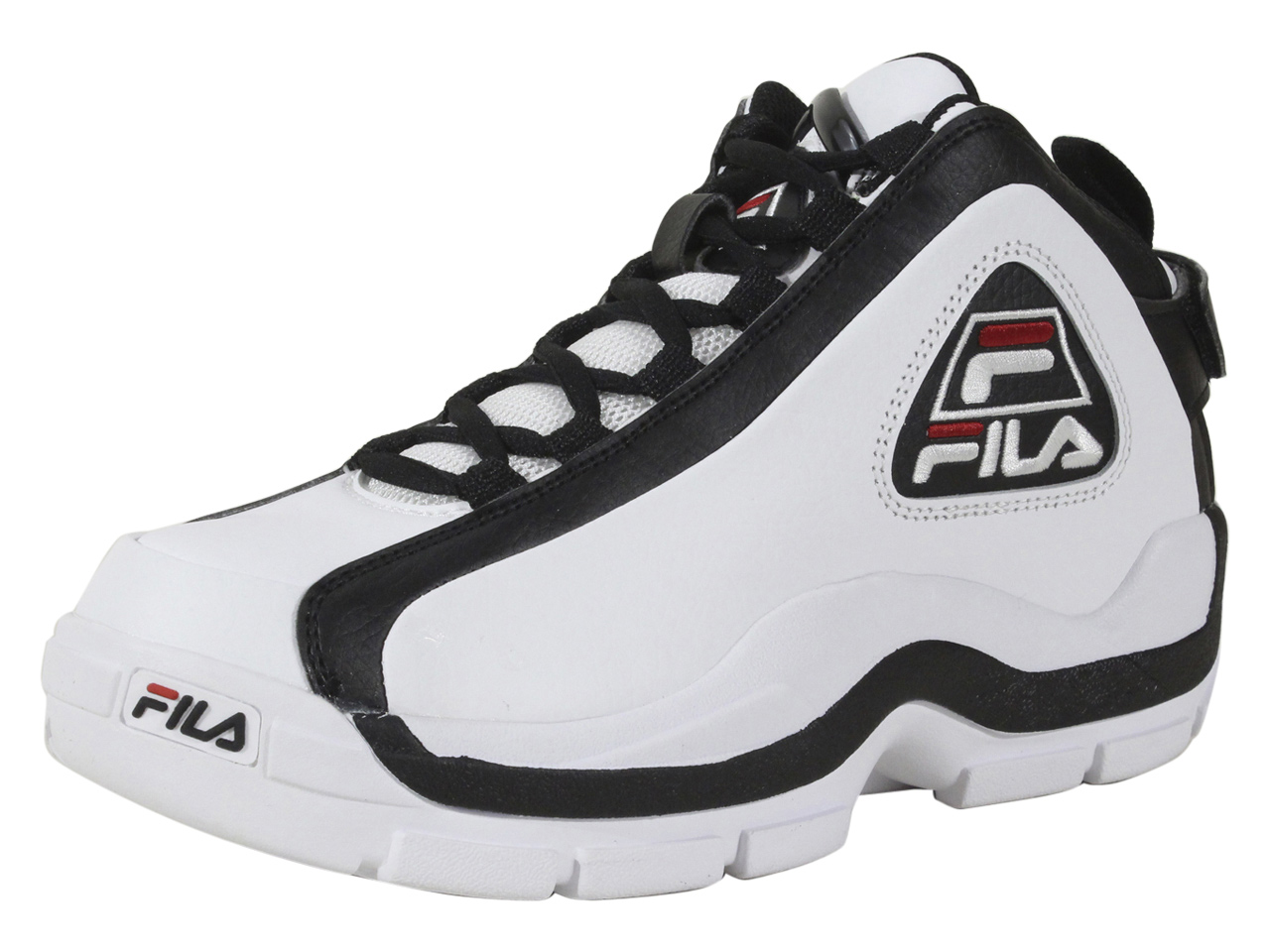 fila black and red sneakers